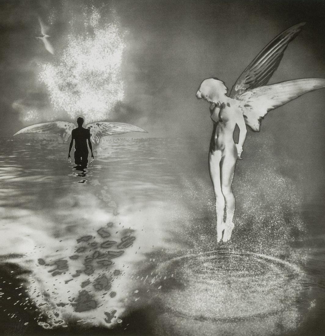 JERRY UELSMANN - Homage to Man Ray, 1997: Artist: JERRY UELSMANN Title: Homage to Man Ray, 1997 Medium: Photo Litho, 2014, China Dimensions: 7x7.1" Description: Heat Wax Mounted on 8.5x11" Conservation Board Artist Bio: Jerry N. Uelsmann is a