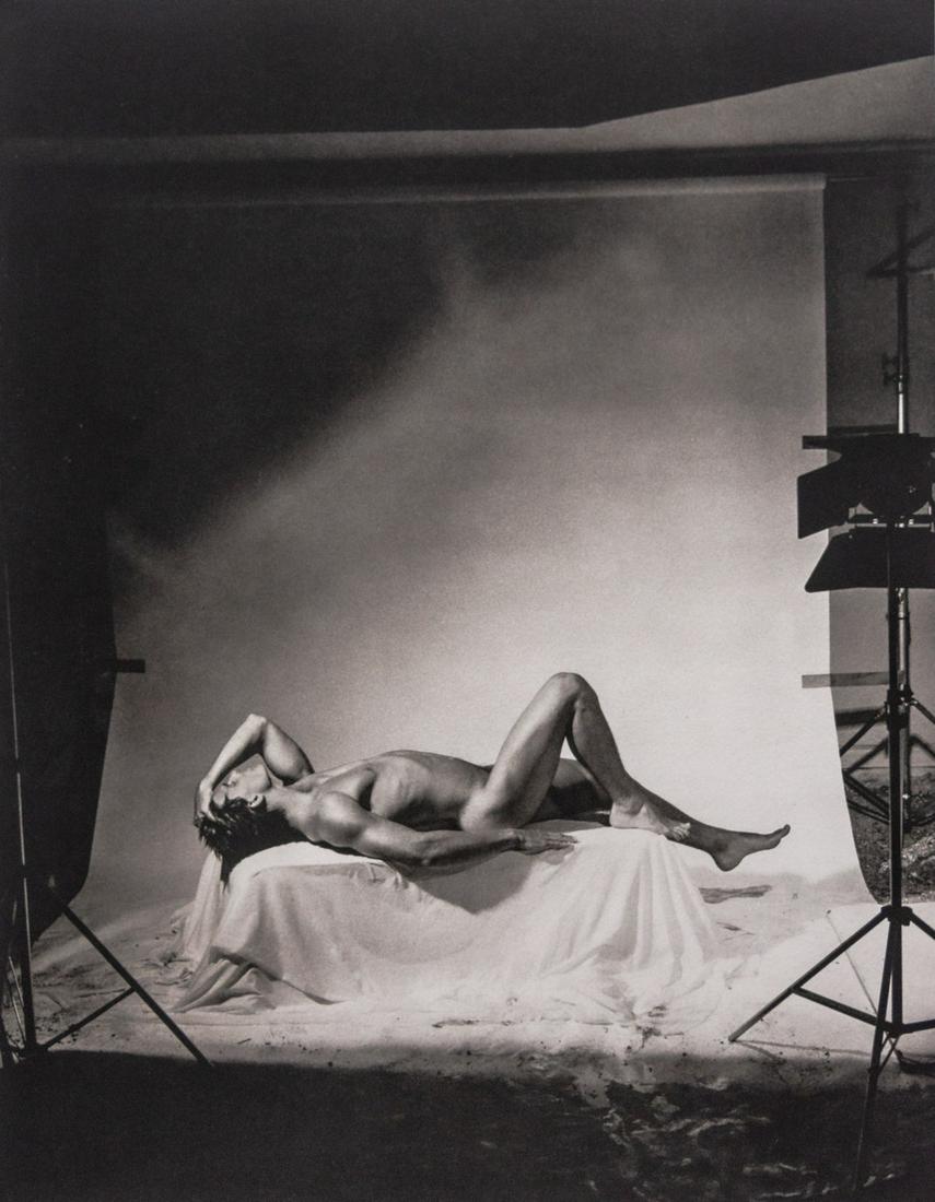BRUCE WEBER - Tim, Rooftop, Miami Beach, Florida, 1986: Artist: BRUCE WEBER Title: Tim, Rooftop, Miami Beach, Florida, 1986 Medium: Photogravure, 1988, Spain Dimensions: 8.65x11.2" Description: Heat Wax Mounted on 12x16" Conservation Board Artist Bio: Bruc