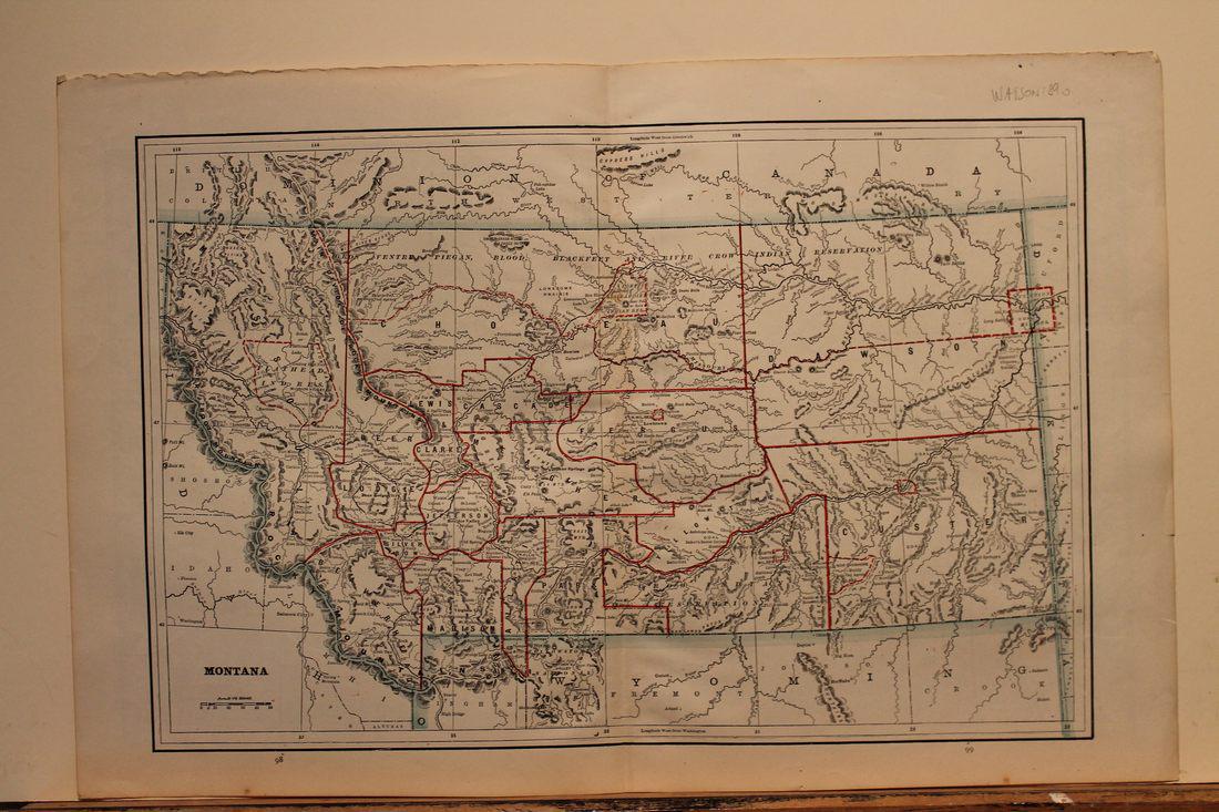 1890 Map of Montana (1 of 3)