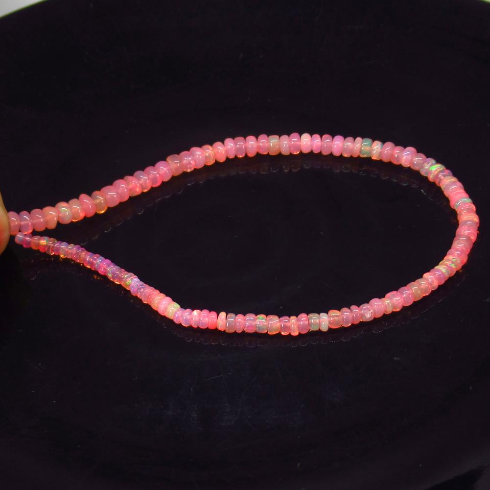 20.00 Ct Natural 117 Drilled Pink Fire Opal Beads (1 of 2)