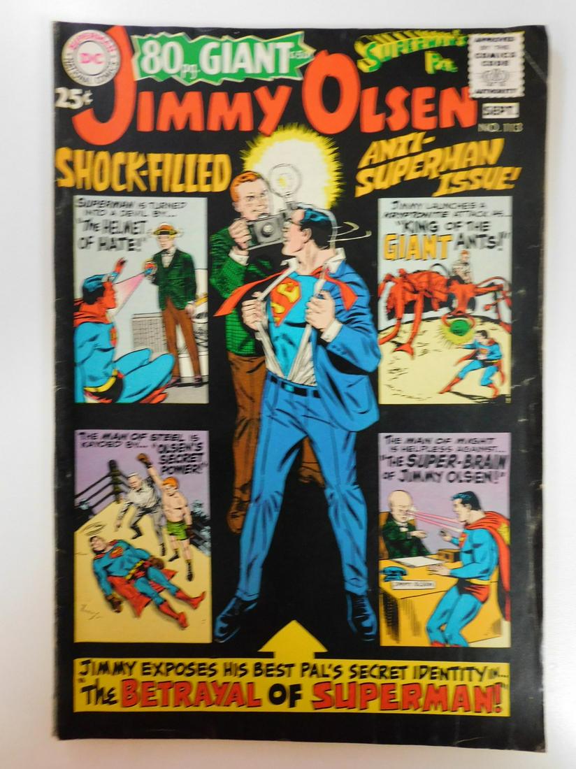 Superman's Pal Jimmy Olsen #113: No Reserve! Superman's Pal Jimmy Olsen #113: VG/VG+ Shipping: Individual Comics: Flat-rate of $9.99 (1-8 comics) or $19.99 (9+ comics) to anywhere within the contiguous U.S. International: Foreign shi
