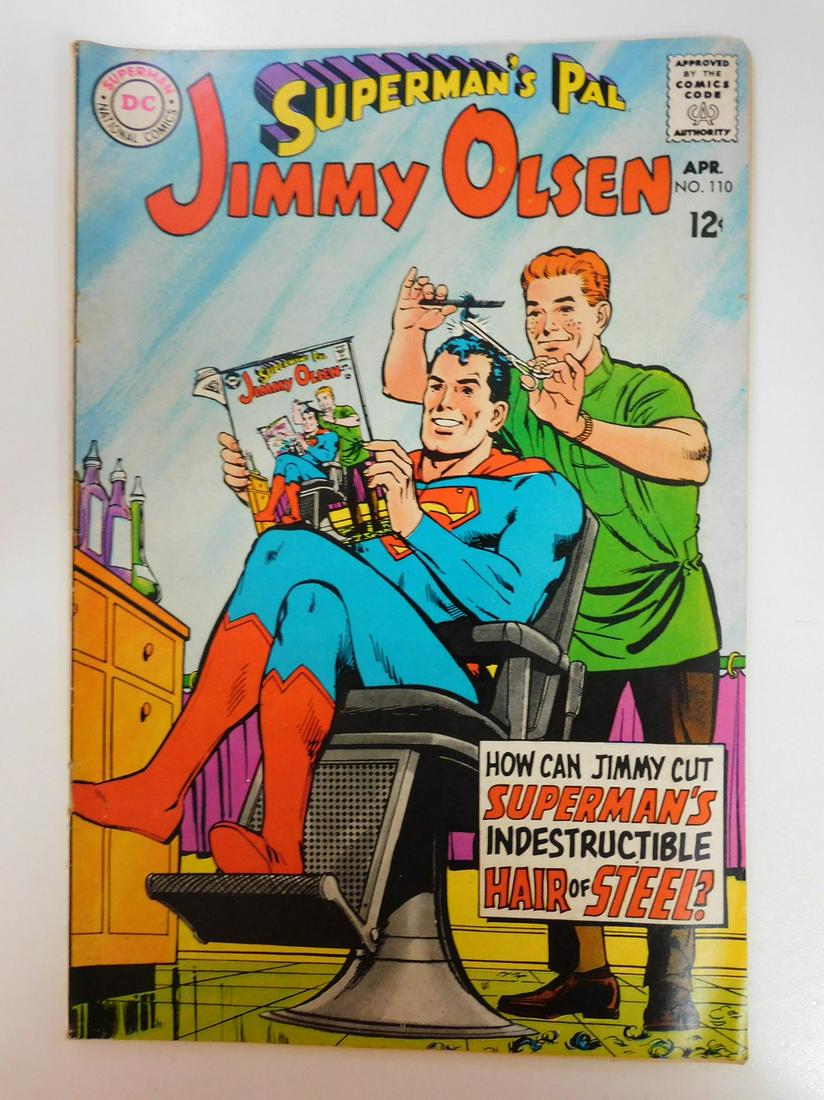 Superman's Pal Jimmy Olsen #110: No Reserve! Superman's Pal Jimmy Olsen #110: VG+ Shipping: Individual Comics: Flat-rate of $9.99 (1-8 comics) or $19.99 (9+ comics) to anywhere within the contiguous U.S. International: Foreign shippi