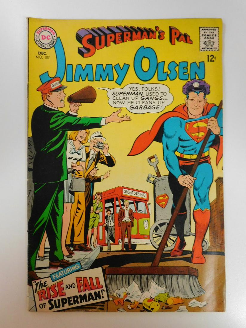 Superman's Pal Jimmy Olsen #107: No Reserve! Superman's Pal Jimmy Olsen #107: VG+ Shipping: Individual Comics: Flat-rate of $9.99 (1-8 comics) or $19.99 (9+ comics) to anywhere within the contiguous U.S. International: Foreign shippi