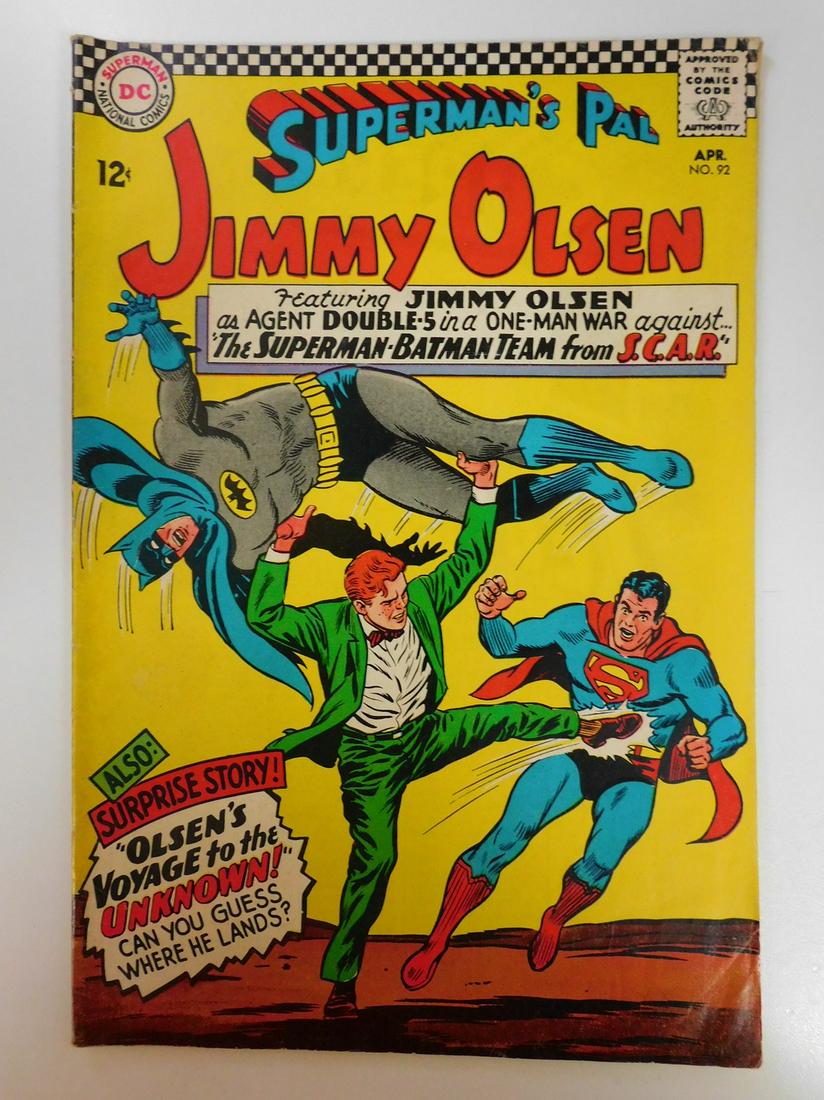 Superman's Pal Jimmy Olsen #92: No Reserve! Superman's Pal Jimmy Olsen #92: VG Shipping: Individual Comics: Flat-rate of $9.99 (1-8 comics) or $19.99 (9+ comics) to anywhere within the contiguous U.S. International: Foreign shipping
