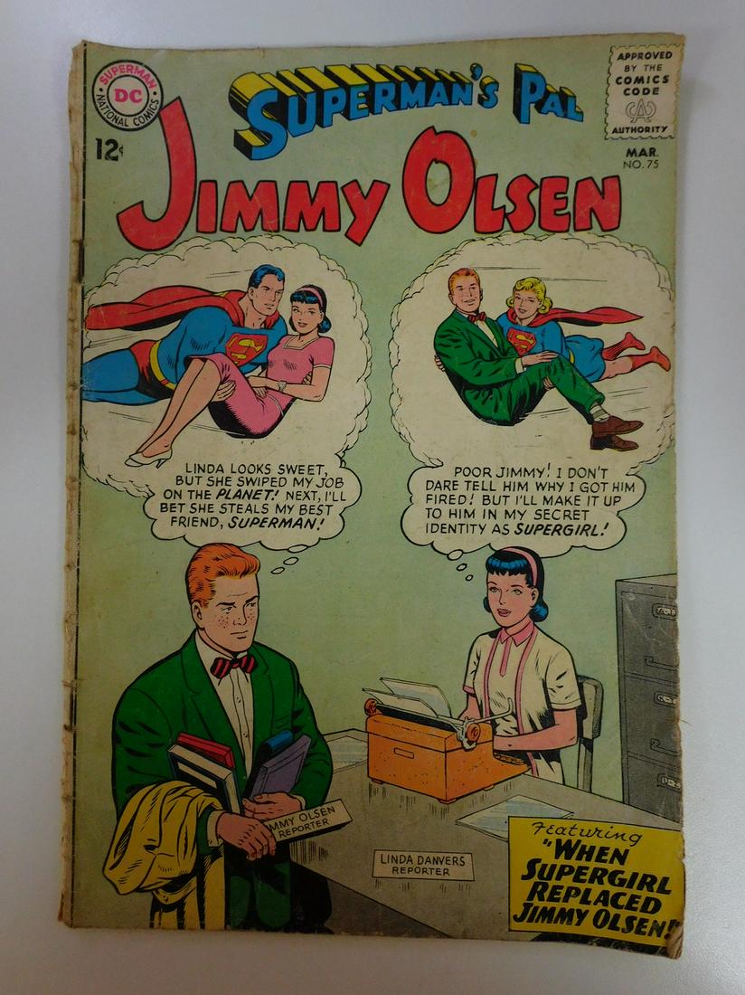 Superman's Pal Jimmy Olsen #75: No Reserve! Superman's Pal Jimmy Olsen #75: GVG Shipping: Individual Comics: Flat-rate of $9.99 (1-8 comics) or $19.99 (9+ comics) to anywhere within the contiguous U.S. International: Foreign shippin