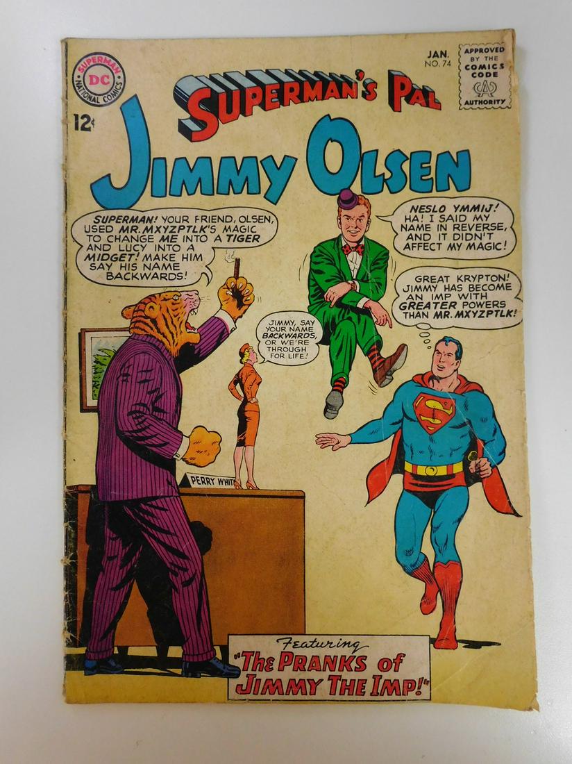 Superman's Pal Jimmy Olsen #74: No Reserve! Superman's Pal Jimmy Olsen #74: VG- Shipping: Individual Comics: Flat-rate of $9.99 (1-8 comics) or $19.99 (9+ comics) to anywhere within the contiguous U.S. International: Foreign shippin