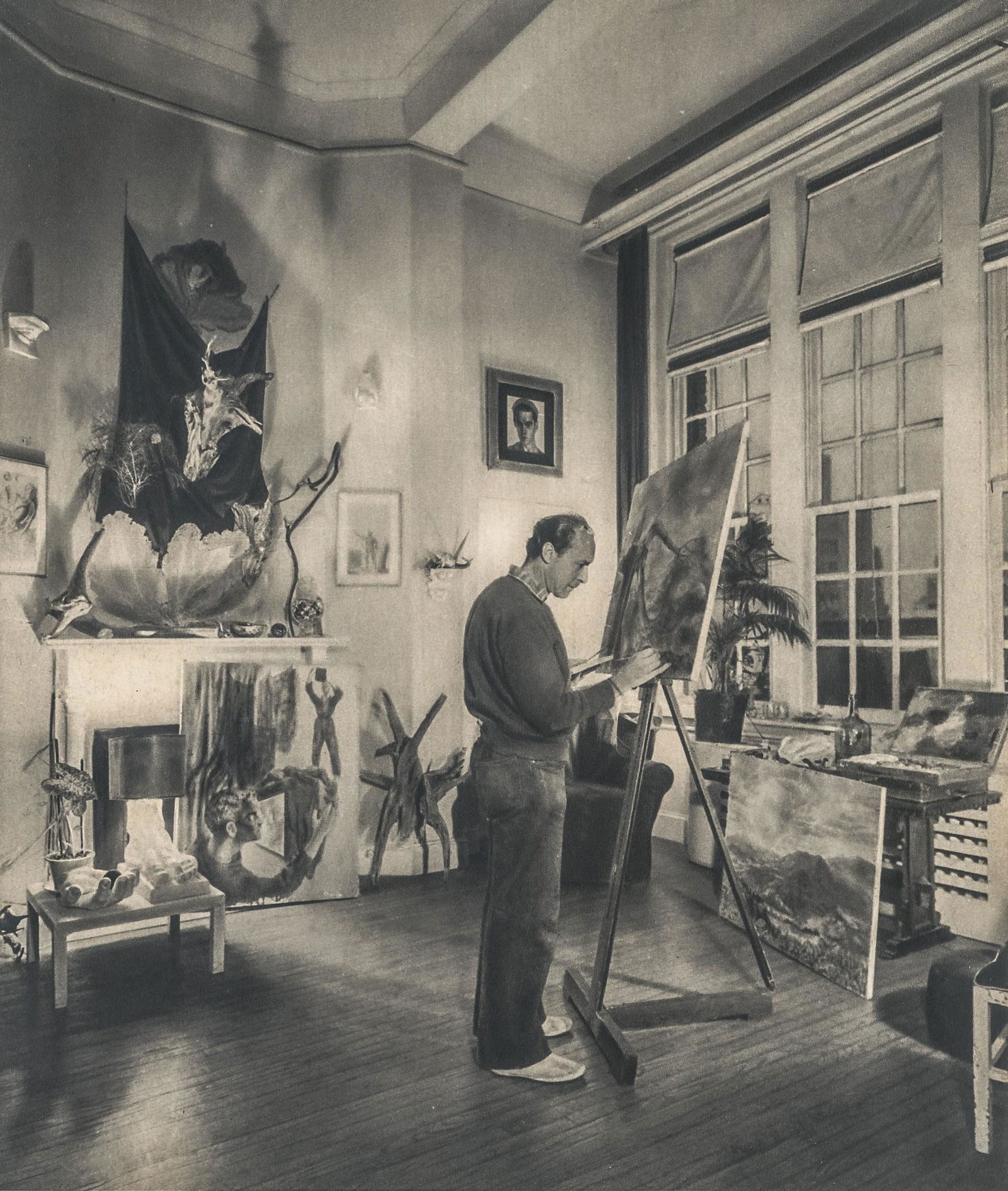 GEORGE PLATT-LYNES - Pavel Tchelitchew in Studio, 1947 (1 of 1)