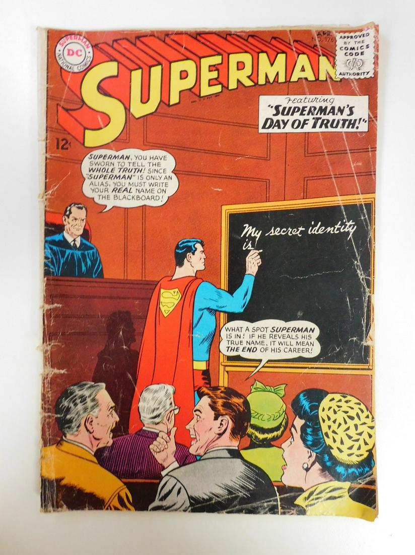 Superman #176: No Reserve! Superman #176. GD/VG Shipping: Individual Comics: Flat-rate of $9.99 (1-8 comics) or $19.99 (9+ comics) to anywhere within the contiguous U.S. International: Foreign shipping rates are det