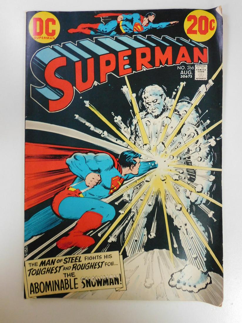 Superman #266: No Reserve! Superman #266. VG/FN Shipping: Individual Comics: Flat-rate of $9.99 (1-8 comics) or $19.99 (9+ comics) to anywhere within the contiguous U.S. International: Foreign shipping rates are det