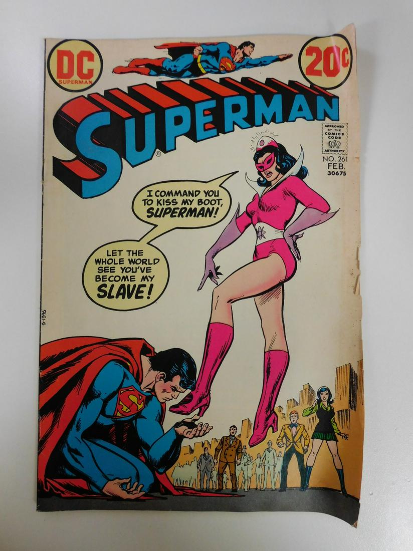 Superman #261: No Reserve! Superman #261. VG Shipping: Individual Comics: Flat-rate of $9.99 (1-8 comics) or $19.99 (9+ comics) to anywhere within the contiguous U.S. International: Foreign shipping rates are determ