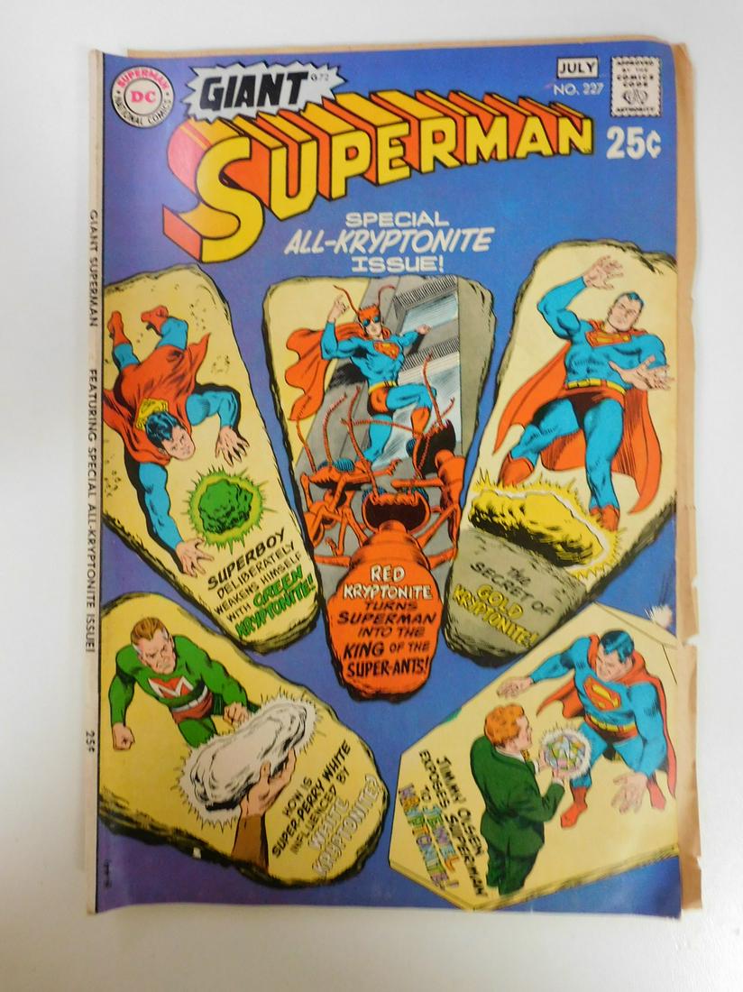 Superman #227: No Reserve! Superman #227. FR interior page detached Shipping: Individual Comics: Flat-rate of $9.99 (1-8 comics) or $19.99 (9+ comics) to anywhere within the contiguous U.S. International: Foreign sh