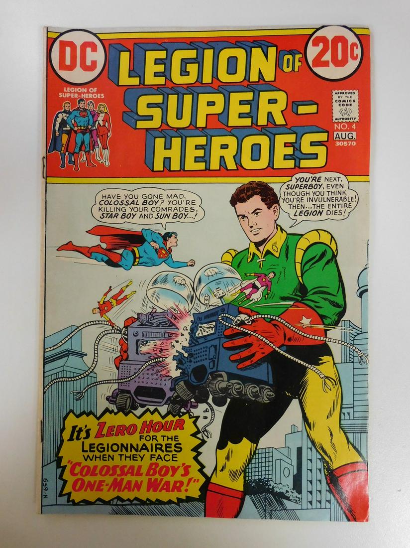 Legion of Super-Heroes #4: No Reserve! Legion of Super-Heroes #4. VG+ Shipping: Individual Comics: Flat-rate of $9.99 (1-8 comics) or $19.99 (9+ comics) to anywhere within the contiguous U.S. International: Foreign shipping rat