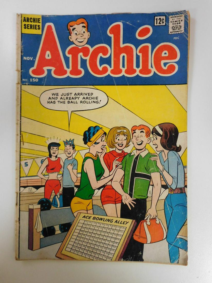 Archie #150: No Reserve! Archie #150. GD/VG 3 Extra Staples Added Shipping: Individual Comics: Flat-rate of $9.99 (1-8 comics) or $19.99 (9+ comics) to anywhere within the contiguous U.S. International: Foreign sh