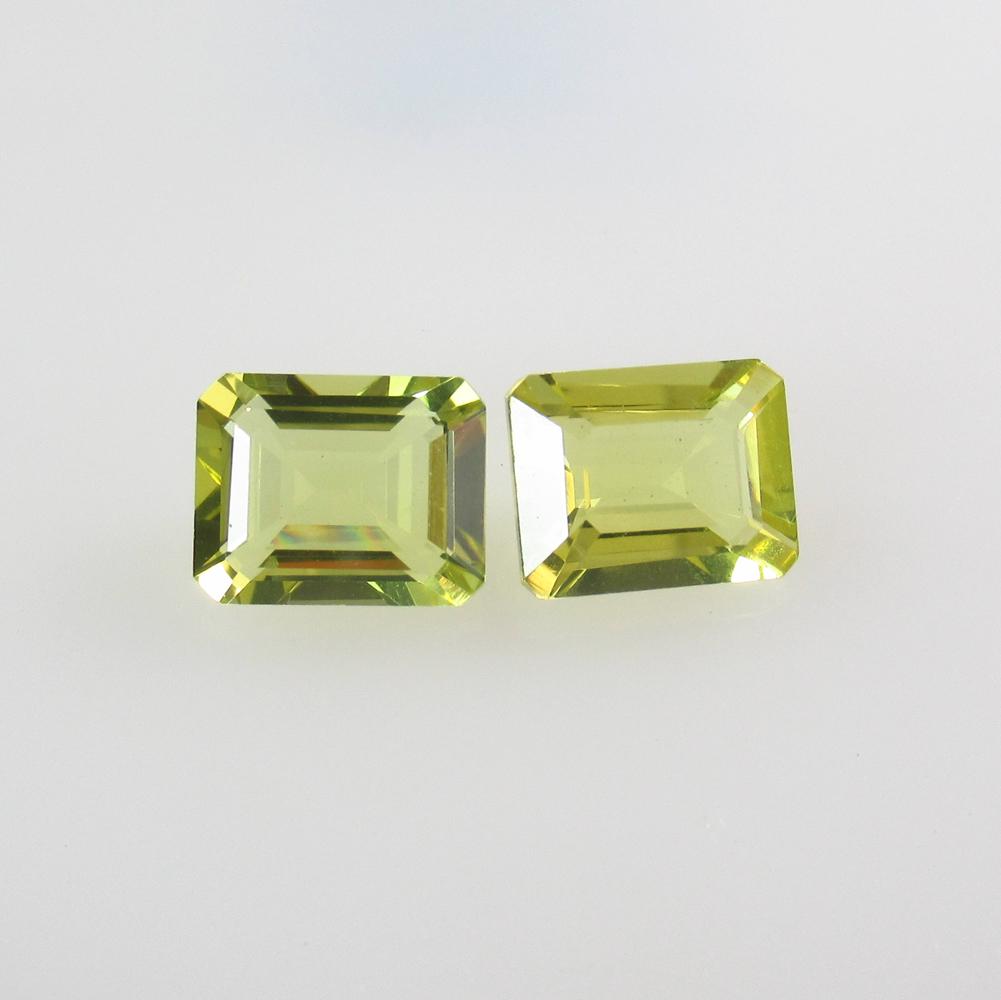 5.90 Ctw Natural Lemon Quartz Octagon Pair: No Reserve! Title: 5.90 Ctw Natural Lemon Quartz Octagon Pair Stone Clarity: VVS Gemstones: Lemon Quartz Size/Dimensions: 5.9 Carat Weights: 10.10 x 8.00 x 5.10 mm / 2 PC's Additional Information: Goo