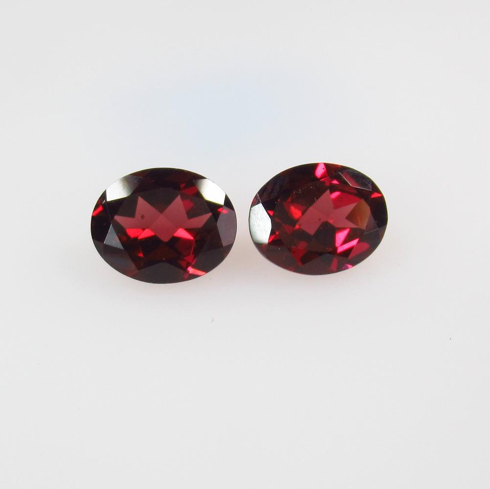 5.83 Ctw Natural Pink Rhodolite Garnet Oval Pair (1 of 2)