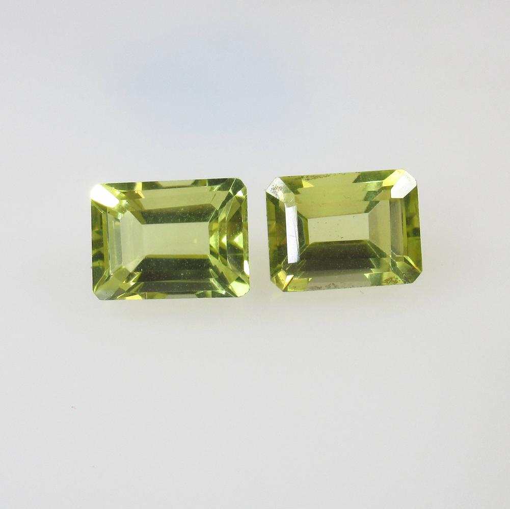 5.36 Ctw Natural Lemon Quartz Octagon Pair: No Reserve! Title: 5.36 Ctw Natural Lemon Quartz Octagon Pair Stone Clarity: VVS Gemstones: Lemon Quartz Size/Dimensions: 5.36 Carat Weights: 9.30 x 7.00 x 5.50 mm / 2 PC's Additional Information: Goo