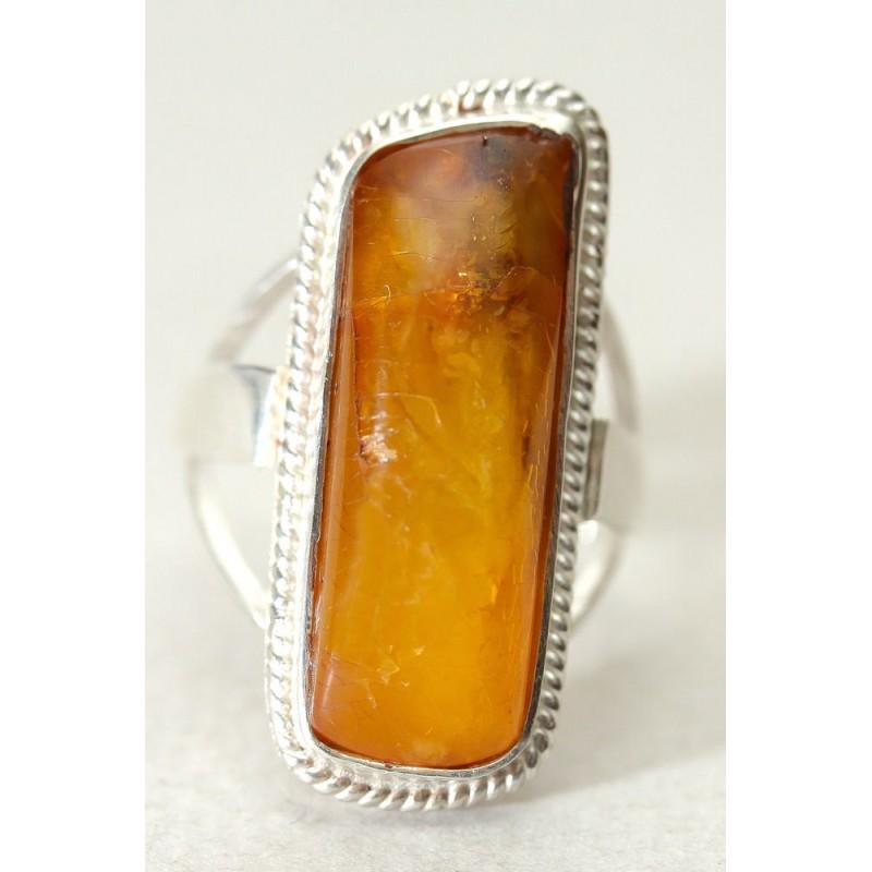 Natural Baltic amber ring, silver 925 stamped accessory (1 of 6)