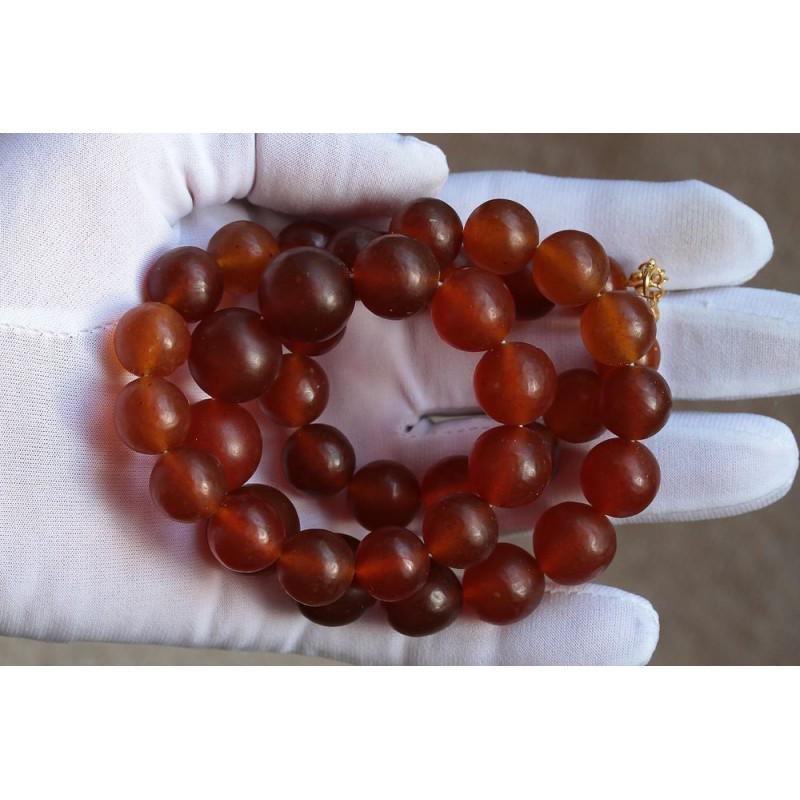 67g Vintage Baltic amber necklace cognac natural (1 of 19)