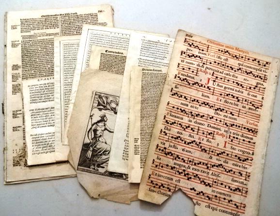 Lot of 16th 17th C Leaves (1 of 2)