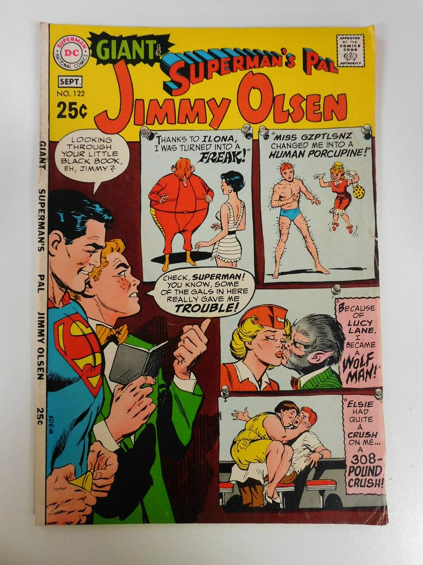 Superman's Pal Jimmy Olsen #122: No Reserve! Superman's Pal Jimmy Olsen #122. VG+ Shipping: Individual Comics: Flat-rate of $9.99 (1-8 comics) or $19.99 (9+ comics) to anywhere within the contiguous U.S. International: Foreign shippi