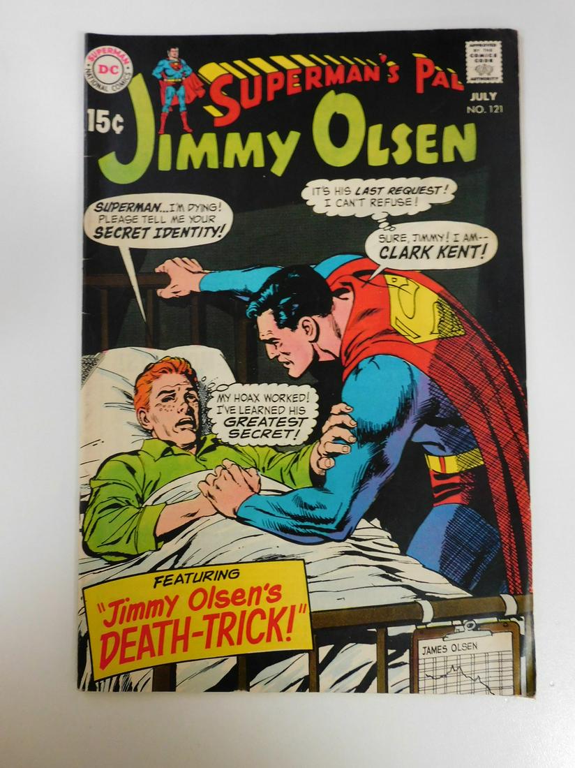 Superman's Pal Jimmy Olsen #121: No Reserve! Superman's Pal Jimmy Olsen #121. FN- Shipping: Individual Comics: Flat-rate of $9.99 (1-8 comics) or $19.99 (9+ comics) to anywhere within the contiguous U.S. International: Foreign shippi