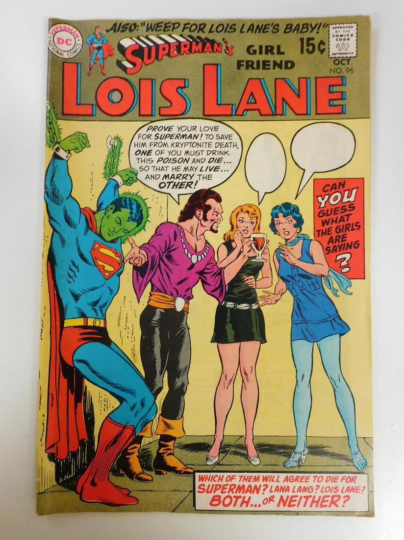 Superman's Girlfriend Lois Lane #96: No Reserve! Superman's Girlfriend Lois Lane #96. FN- Shipping: Individual Comics: Flat-rate of $9.99 (1-8 comics) or $19.99 (9+ comics) to anywhere within the contiguous U.S. International: Foreign sh