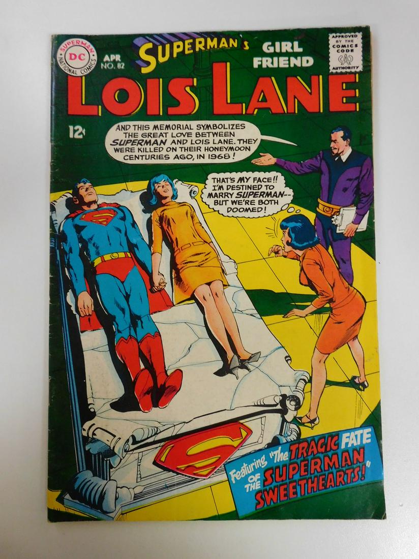 Superman's Girlfriend Lois Lane #82: No Reserve! Superman's Girlfriend Lois Lane #82. VG+ Shipping: Individual Comics: Flat-rate of $9.99 (1-8 comics) or $19.99 (9+ comics) to anywhere within the contiguous U.S. International: Foreign sh