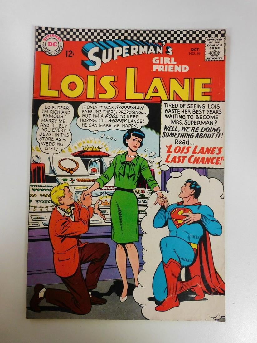 Superman's Girlfriend Lois Lane #69: No Reserve! Superman's Girlfriend Lois Lane #69. FN- Shipping: Individual Comics: Flat-rate of $9.99 (1-8 comics) or $19.99 (9+ comics) to anywhere within the contiguous U.S. International: Foreign sh