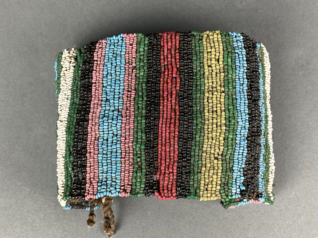 Africa Zulu Armband- South Africa | Beaded cuffs: Title: Africa Zulu Armband- South Africa | Beaded cuffs Date/Period: 19th/20th c. Size: 10" opened flat Reserve: $100.00 Shipping: Domestic: Flat-rate of $18.00 to anywhere within the contiguous U.S.