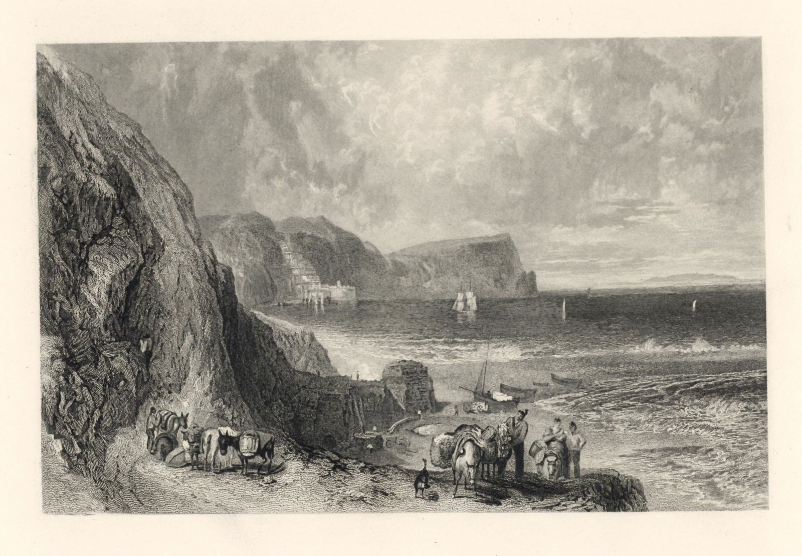 J. M. W. Turner "Clovelly" engraving (1 of 1)