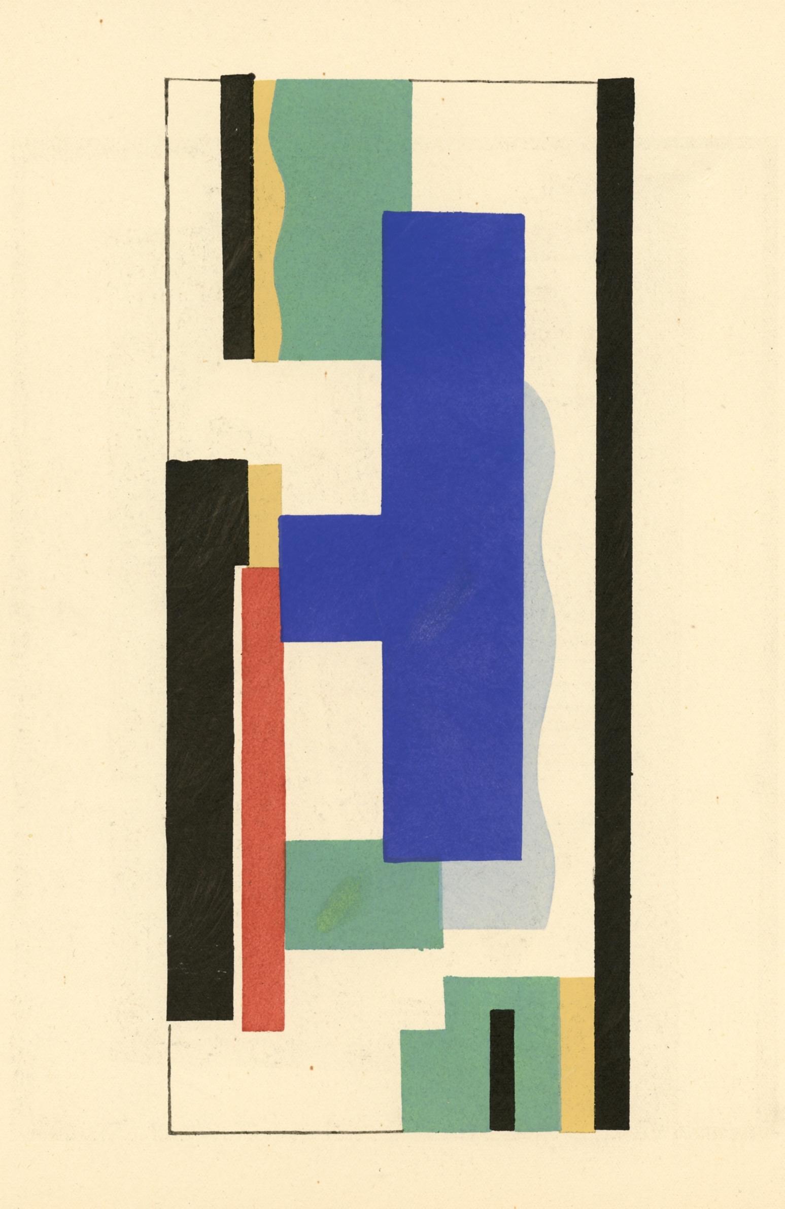 Fernand Leger 1928 pochoir "Peinture murale" (1 of 1)