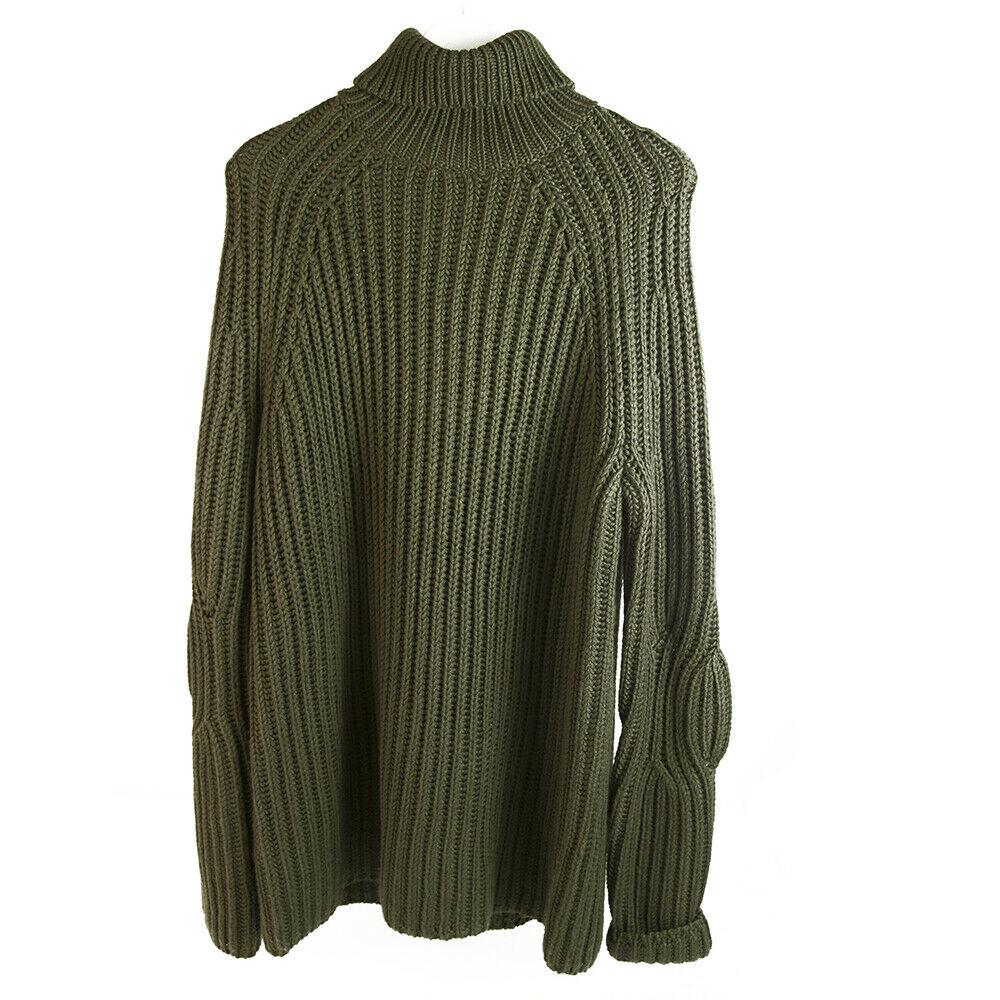 Neil Barrett Khaki Military Cable Rib Straight Fit Wool: Neil Barrett Khaki Military Rib Knit Straight Fit Wool Sweater Mens Top sz S Everyday comfort and style with this beautiful Knit top that features khaki green , military color, ribbed style, straight 