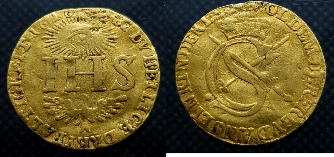 Germany, Sachsen Ducat (Sophienducat) 1616 Johann Georg: Composition: Gold (.986)Weight: 3.15 gramDiameter: 22 mmIn Germany thic coin is called a Sophiendukat and was first minted for Christmas of 1616 dedic Reserve: $450.00 Shipping: Domestic: Flat-rate of