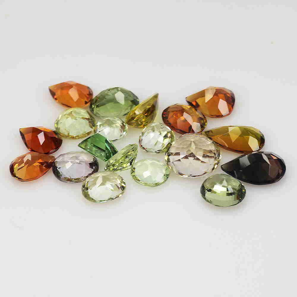 19 PCS 14.36 CTS NATURAL TOURMALINE MIX SHAPE MIX COLOR (1 of 2)
