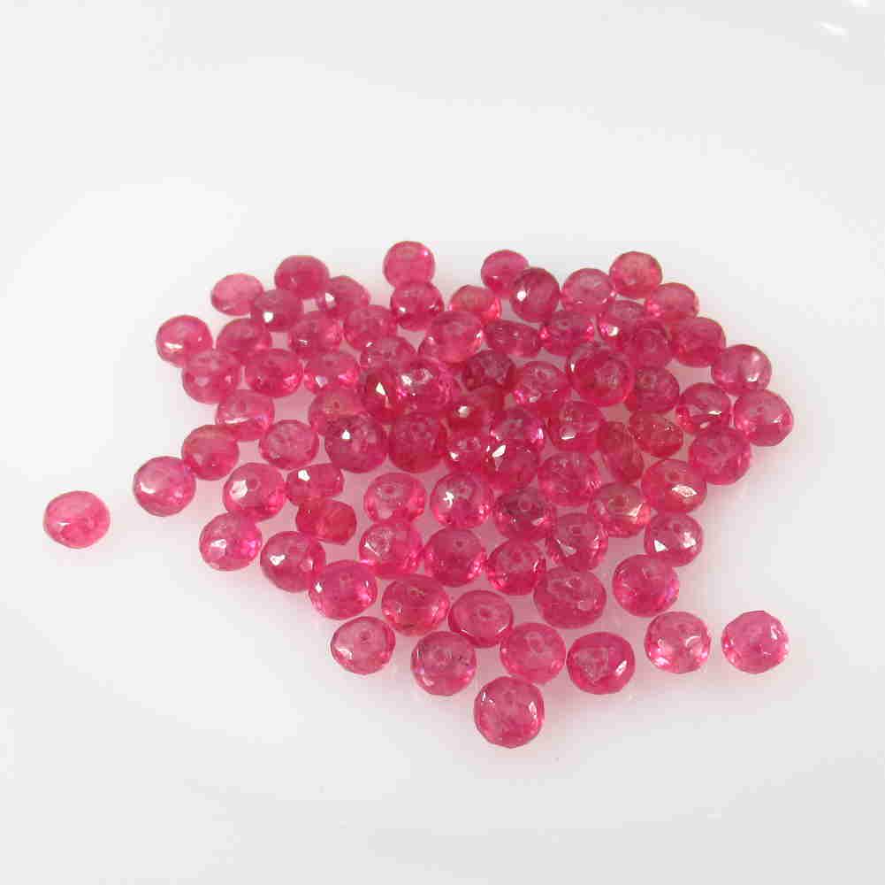 89.41 Ct Natural 82 Mozambique Red Ruby Round Beads (1 of 2)