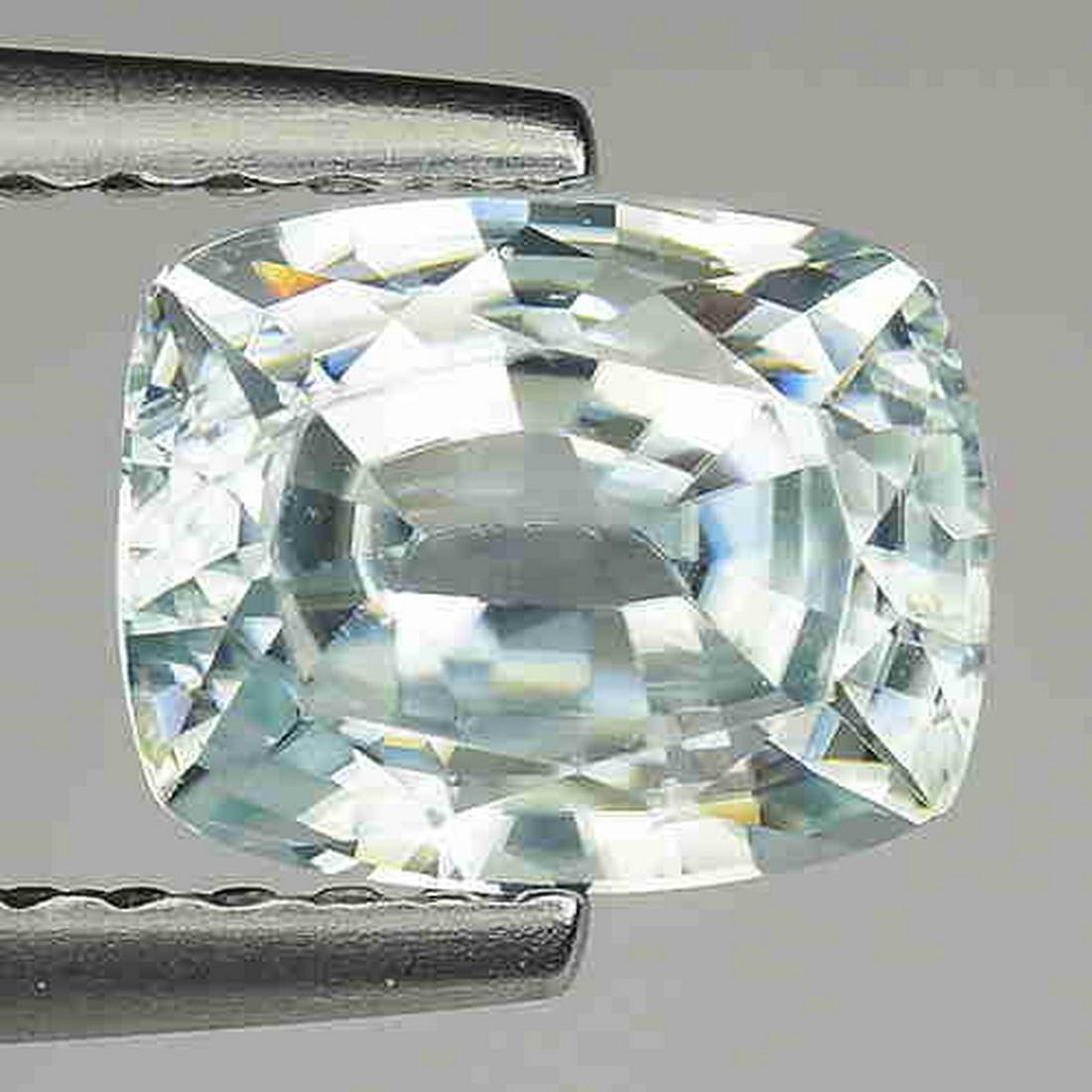 1.75 CTS NATURAL ZIRCON CUSHION SHAPE GOOD LUSTER LOOSE (1 of 2)