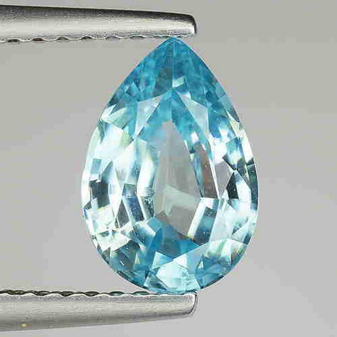 1.80 CTS NATURAL ZIRCON PEAR SHAPE GOOD LUSTER LOOSE (1 of 2)