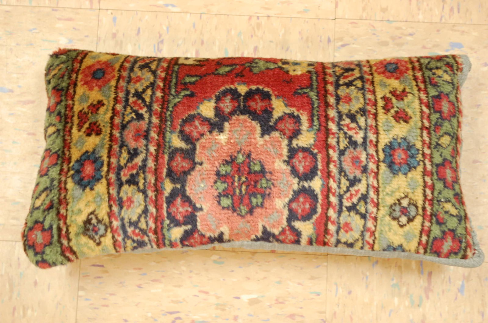 Antique Hand Made of Caucasian Pillow Cushion Rug 1'2" (1 of 4)