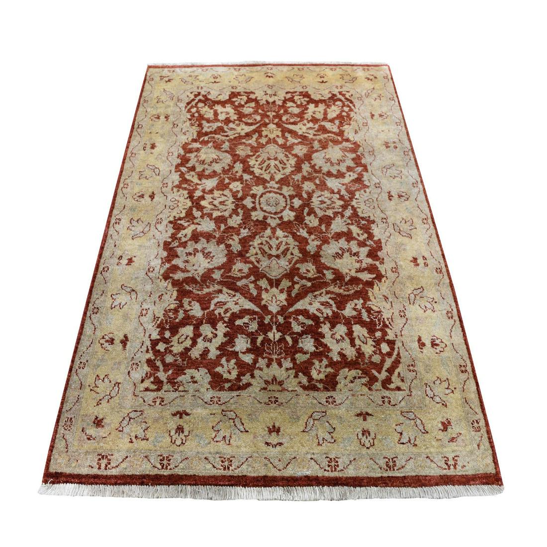 Red Pure Wool Ziegler Mahal Hand Knotted Oriental Rug (1 of 6)