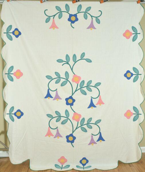30's Floral Tree Applique Summer Spread (1 of 12)