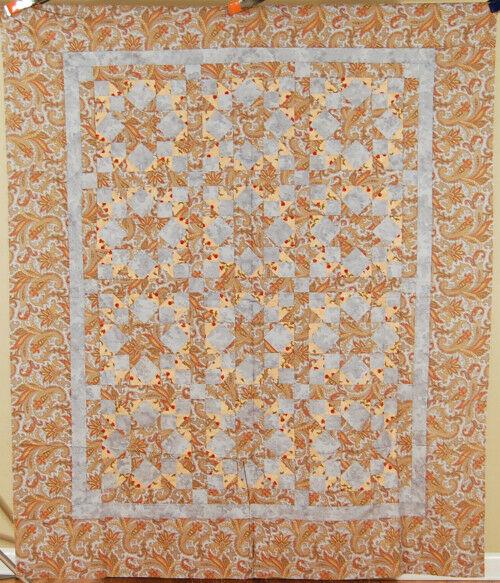 Broken Star Quilt Top, Paisley Fabrics (1 of 8)