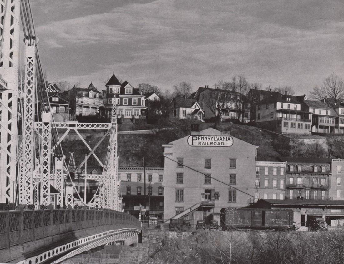 WALKER EVANS - View of Ossining, NY 1930: Artist: WALKER EVANS Print Title: View of Ossining, NY 1930 Printing Date: 1930’s Medium: Photoengraving Printed in: the USA Image Size approx: 5.5 x 7” Walker Evans(1903–1975) was one of the mo