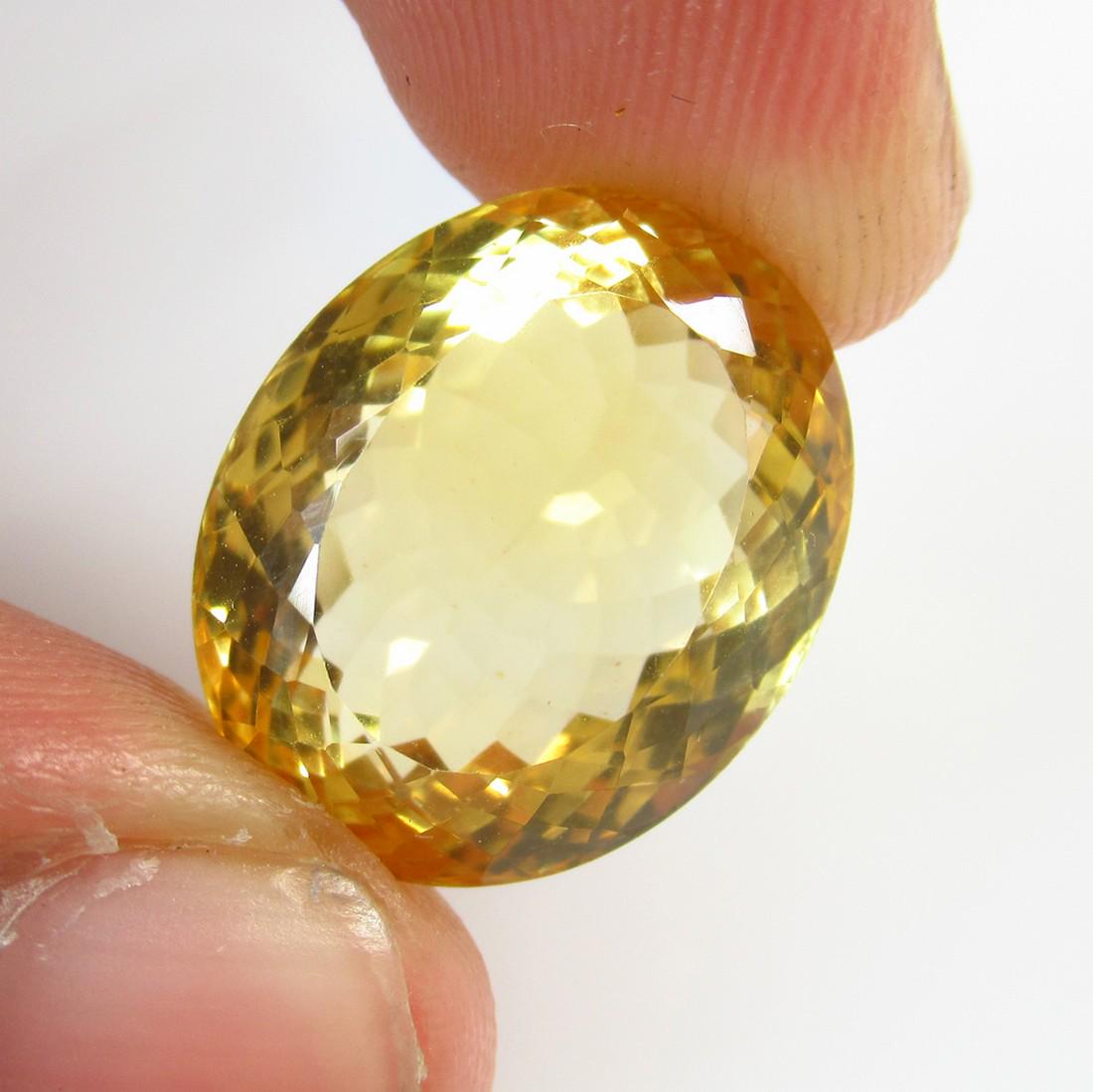 18.24 Ct Natural Yellow Citrine Oval Cut (1 of 2)