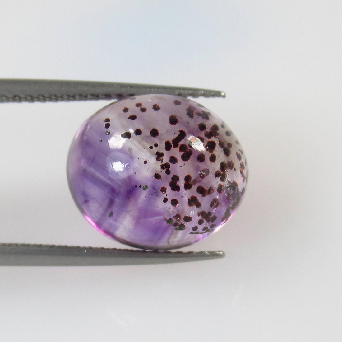 8.17 Ct Natural Amethyst Rutile Quartz Oval Cab (1 of 2)