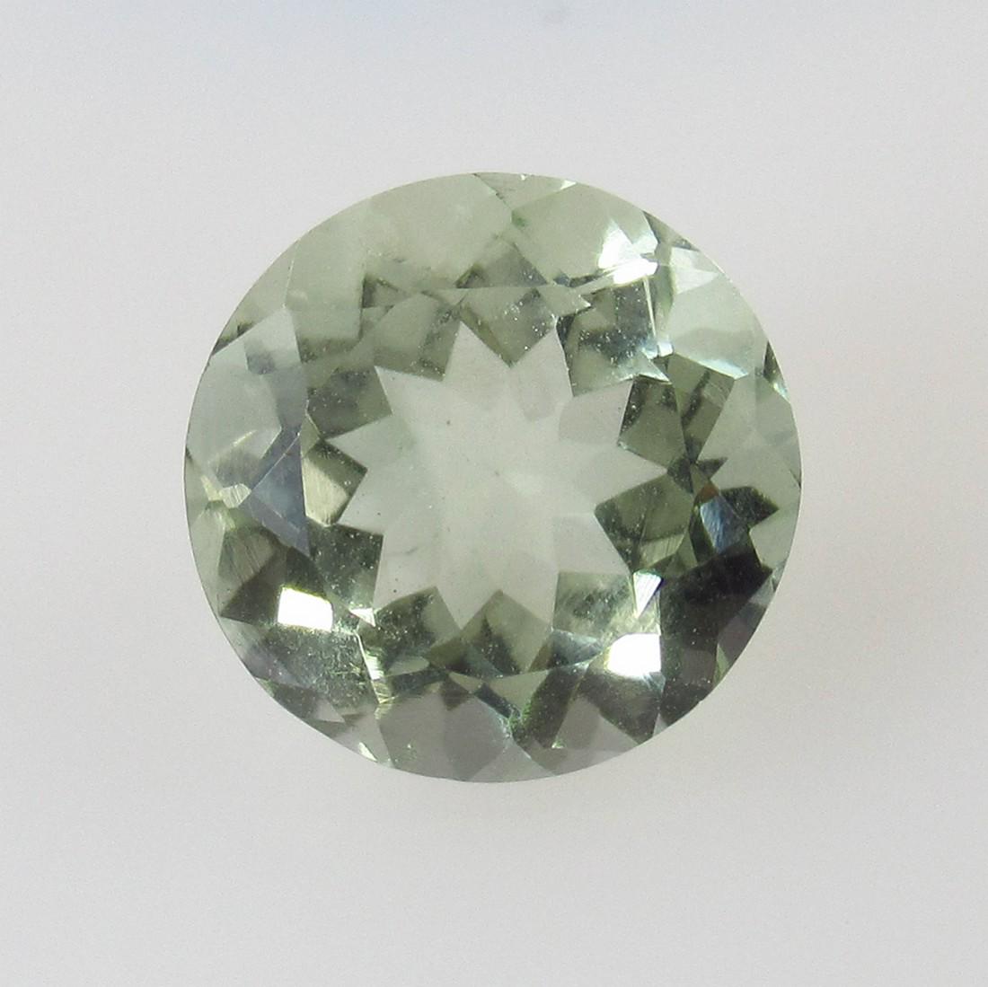 3.83 Ct Natural Green Amethyst Round Cut (1 of 2)
