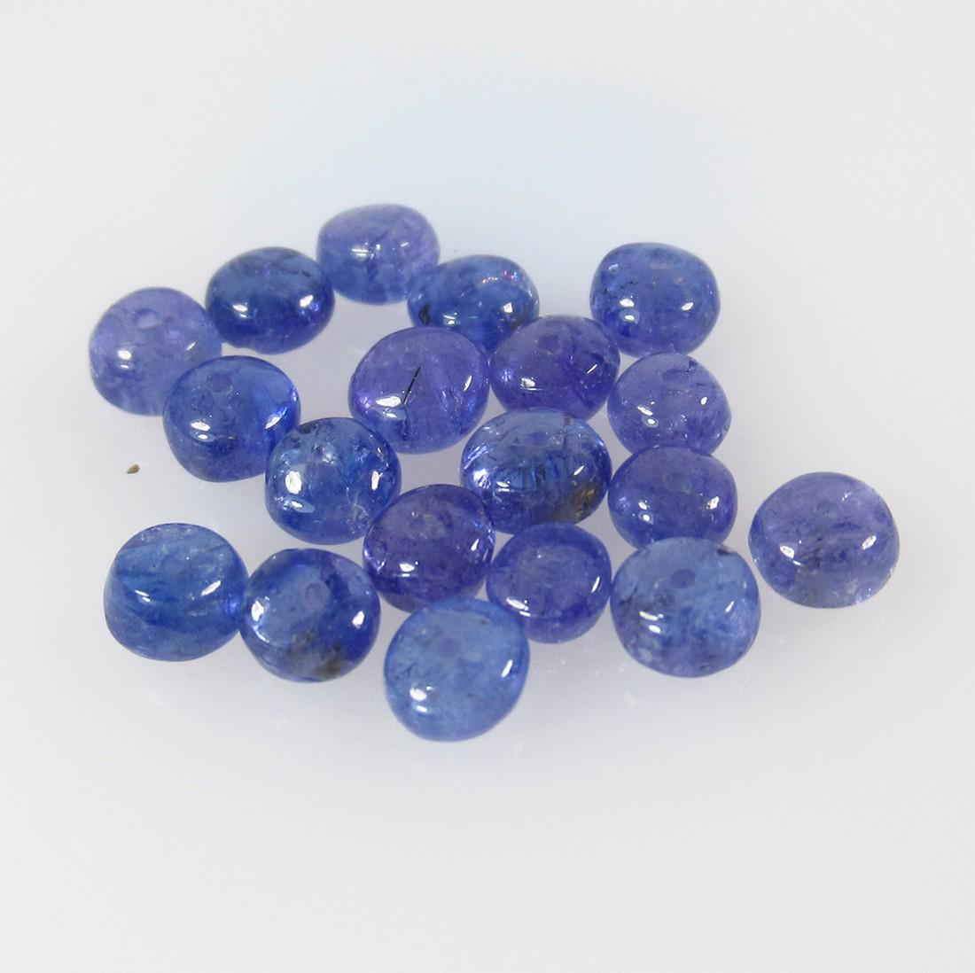 10.06 Ct Natural 23 Drilled Tanzanite Round Beads (1 of 2)