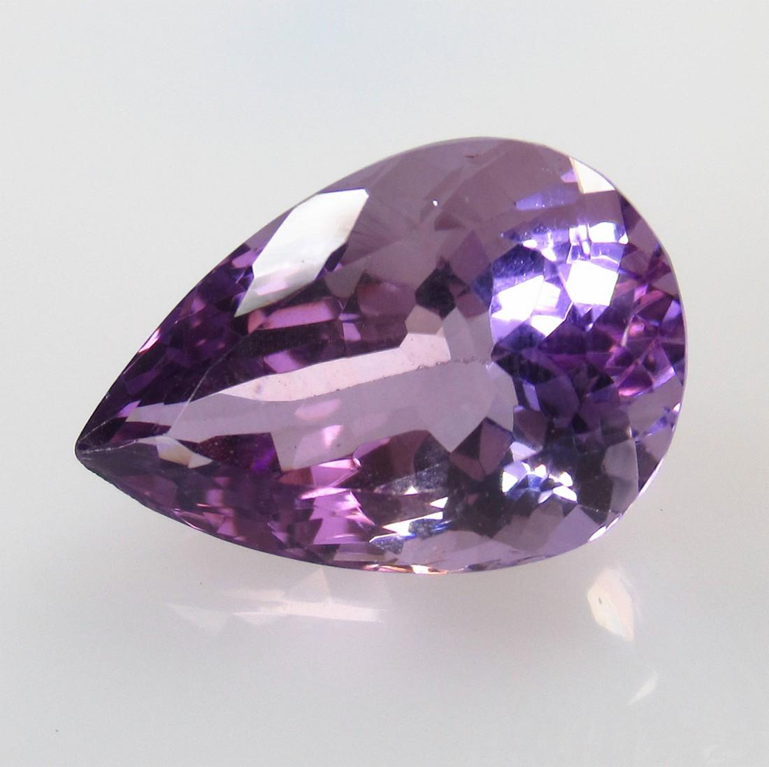 10.12 Ctw Natural Purple Amethyst Pear Cut (1 of 2)