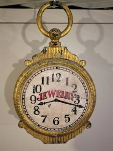 Small Watch Trade Sign In Metal And Wood