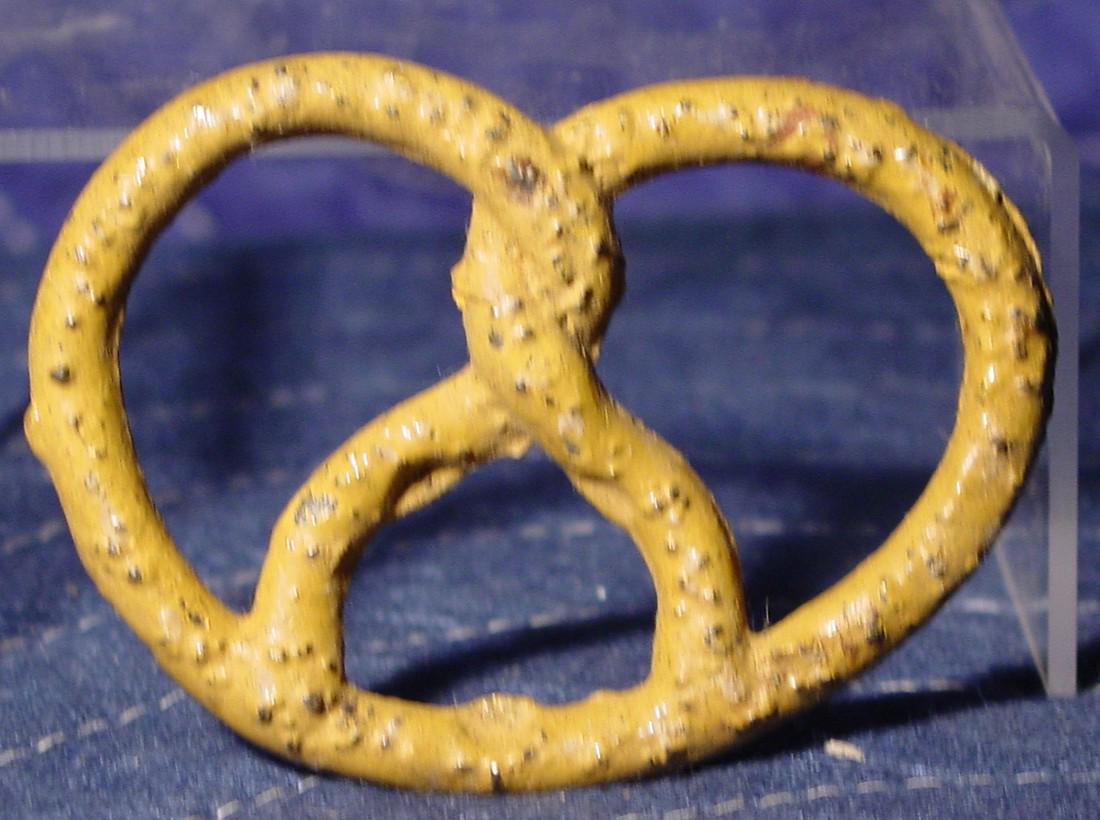 Faux Painted Metal Pretzel (1 of 1)