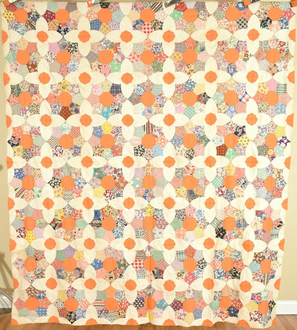 30's "Friendship Garden" Quilt Top (1 of 10)